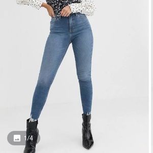 Topshop Jamie Jeans with Raw Hem